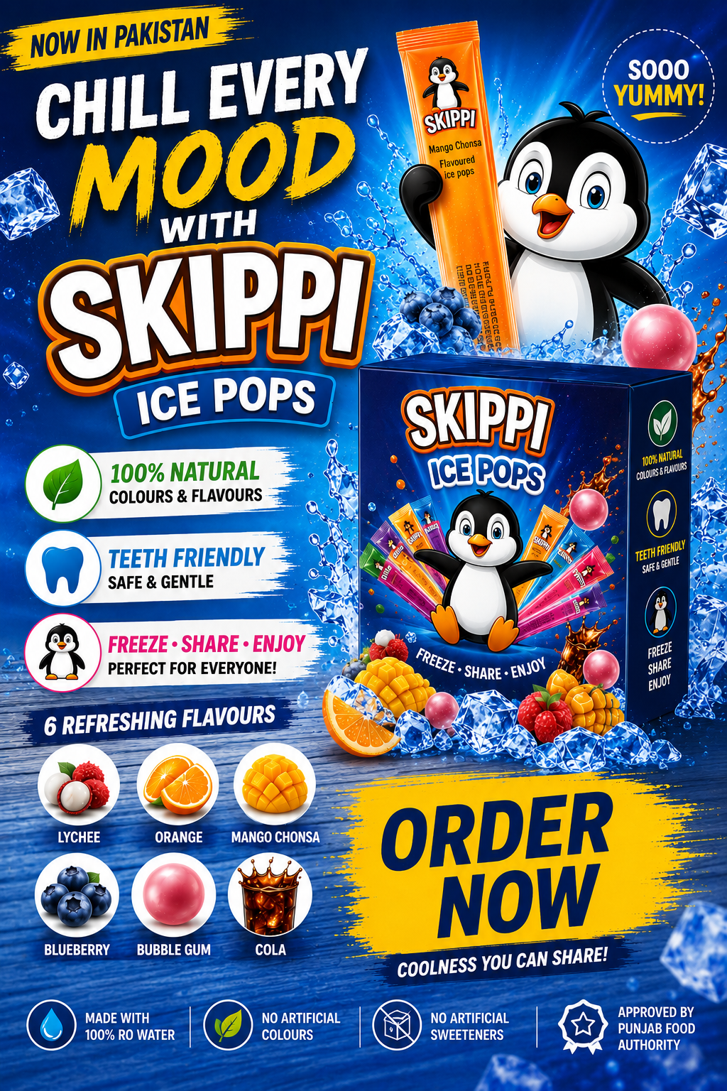 Skippi Ice Pops – Made with 100% RO Water