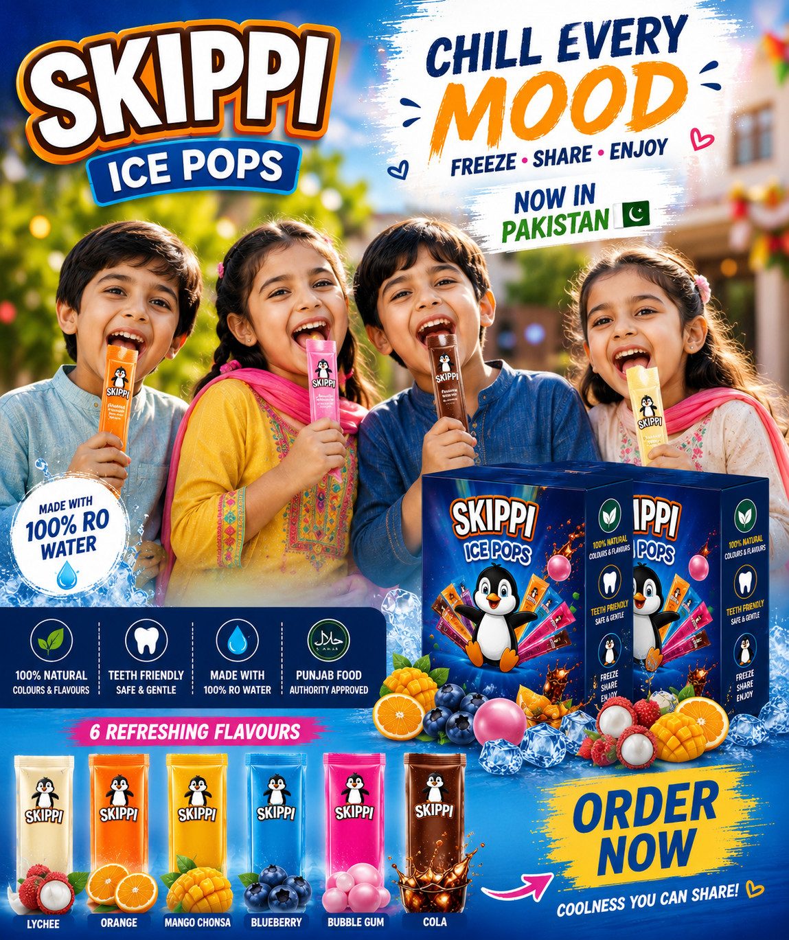 Skippi Ice Pops – Made with 100% RO Water